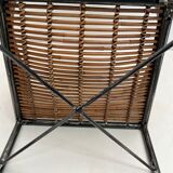 Bamboo and iron armchair