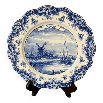 Assiette de collection Delft Heineken Hiver