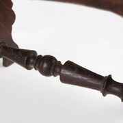 Tabouret rustique en bois provincial, France, années 1880.