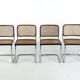 Set of 4 Cesca chairs by Marcel Breuer for Gavina – 1960s