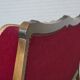1930s, Danish 3-seater sofa, red furniture velour, furniture mesh.
