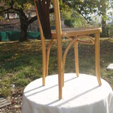 Set of 4 chairs wooden coffee multicore gold and black
