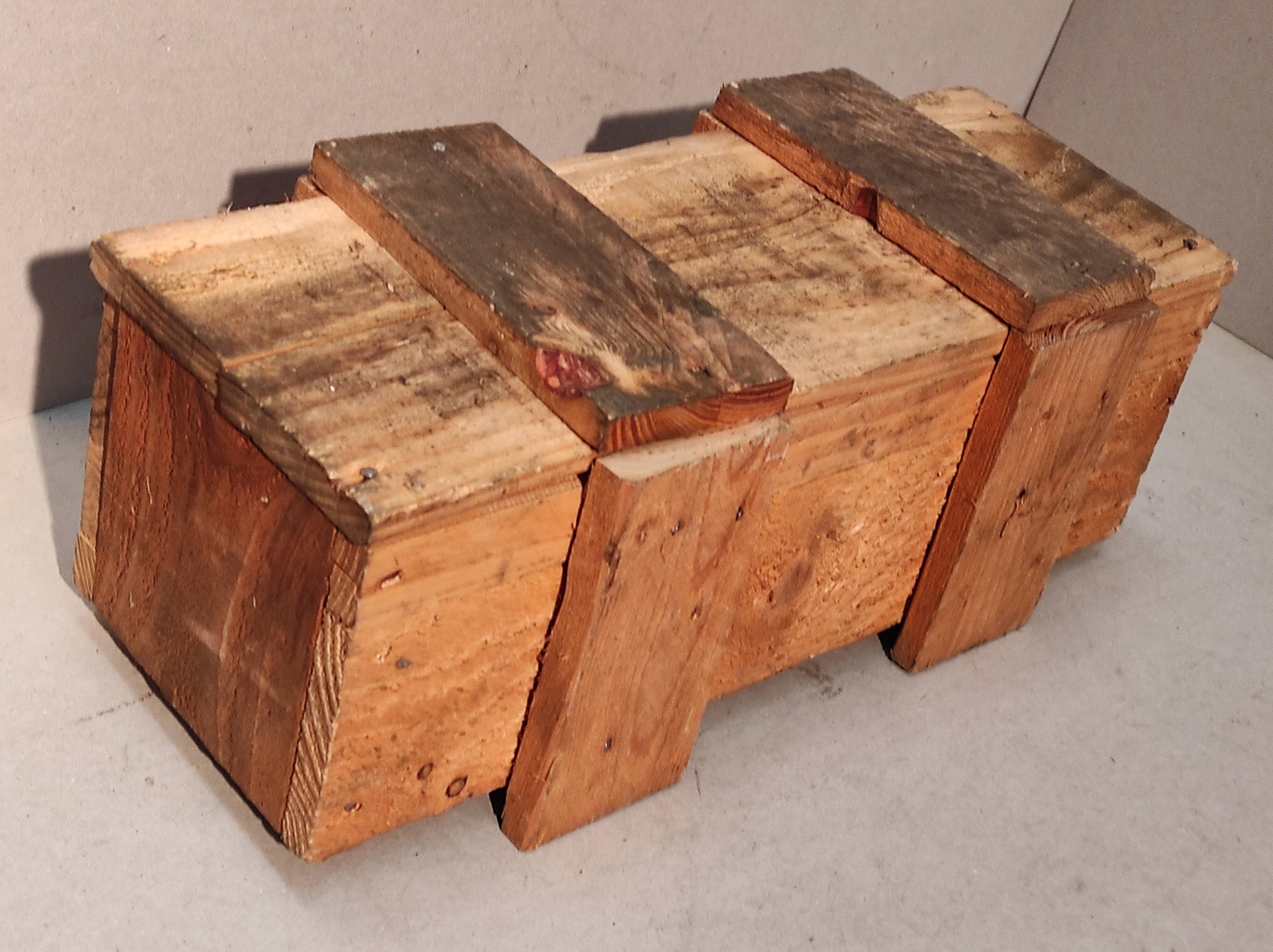 Former wooden box of industrial workshop