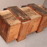 Former wooden box of industrial workshop