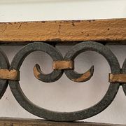 Art deco wrought iron mirror