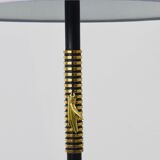 Mid-Century brass floor lamp by Rupert Nikoll, manual switch by Carl Aubock, Austria, 1950.