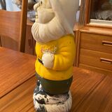 Ancient terracotta garden gnome