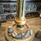 Lampe en bois polychrome et doré 1920