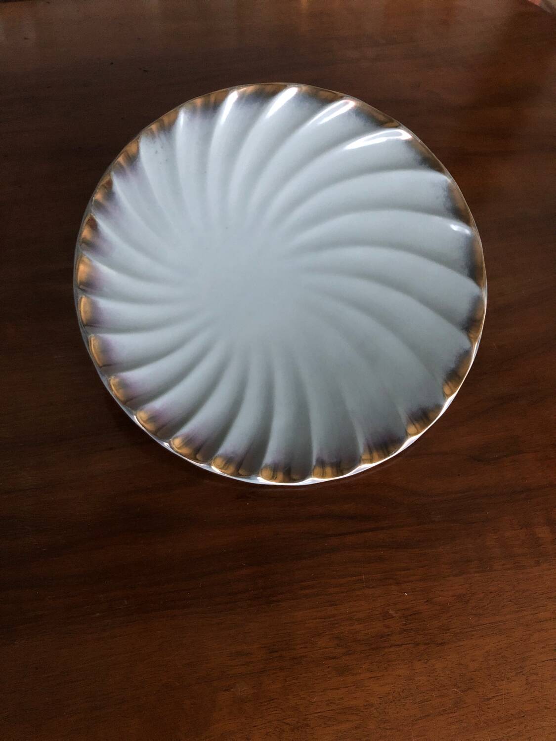 Saint Clément earthenware dish signed Béatrice Letalle