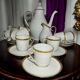 Antique porcelain coffee service – 9 people, Limoges