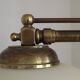 2 Light French Mid Century Extendable Billiard Light In Brass Wood & Glass