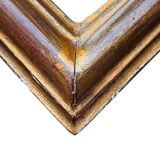 Antique pediment mirror