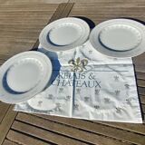 Set of Three Flat Plates of the XIth Congress of the Relais et Chateaux in Amsterdam 1985.