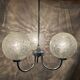 Vintage 70s globe pendant light
