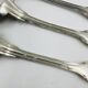 Lot of 6 Silver-Plated Metal Soup Spoons Wiskemann