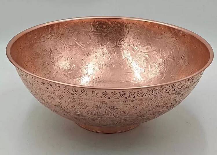 Antique Copper Vessel Sink Bathroom, Moroccan Handmade Sink