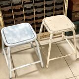 Pair of industrial workshop stools