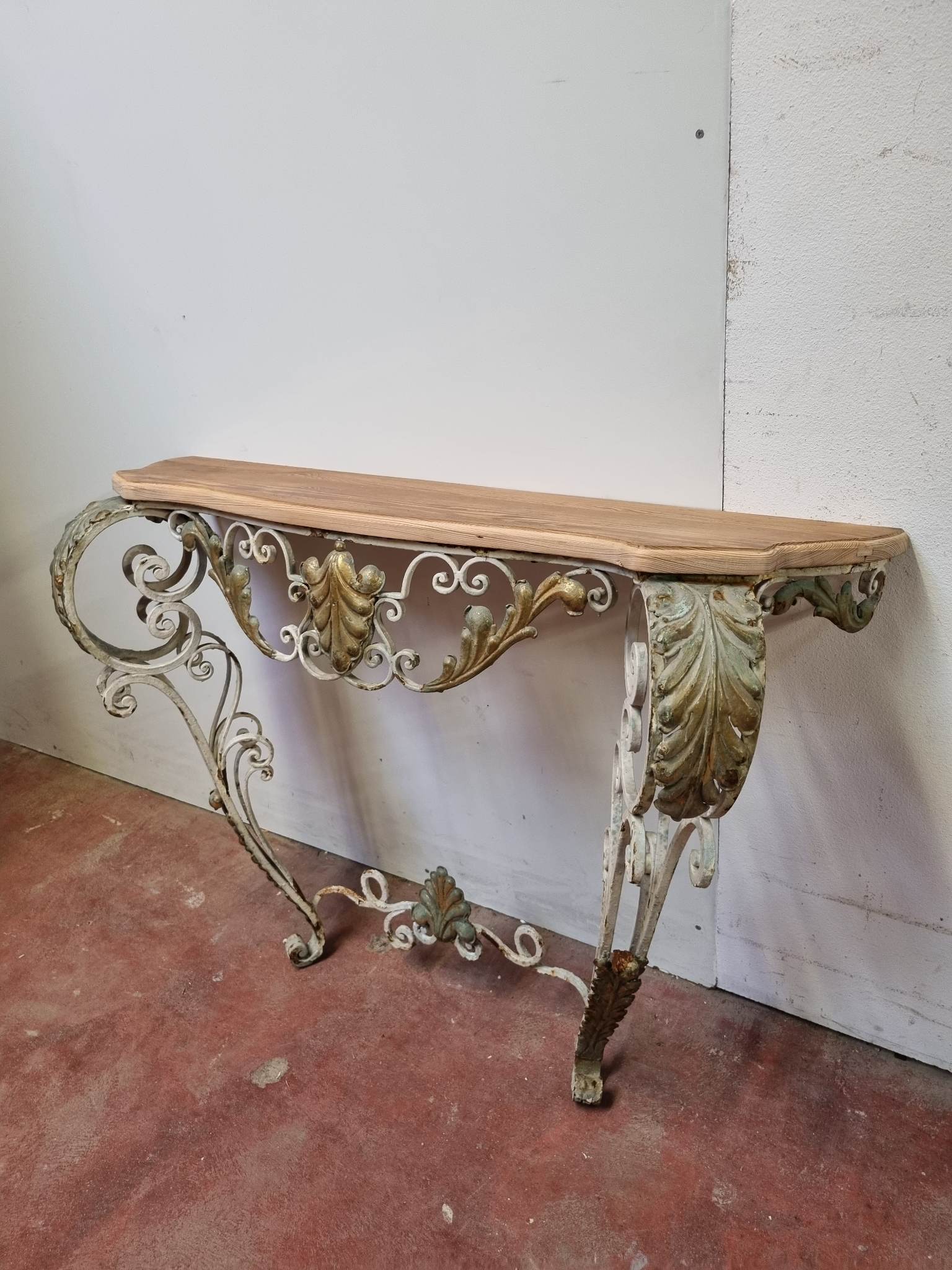 Wrought iron console