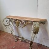 Wrought iron console