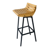 Wood and iron stool