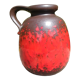 Fat Lava W.Germany 70s colors red brown chocolate vase