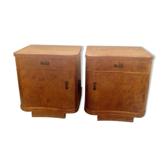 Pair of Art Deco bedside tables