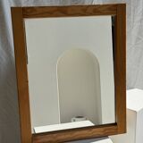 Small rectangular pine mirror 55x45