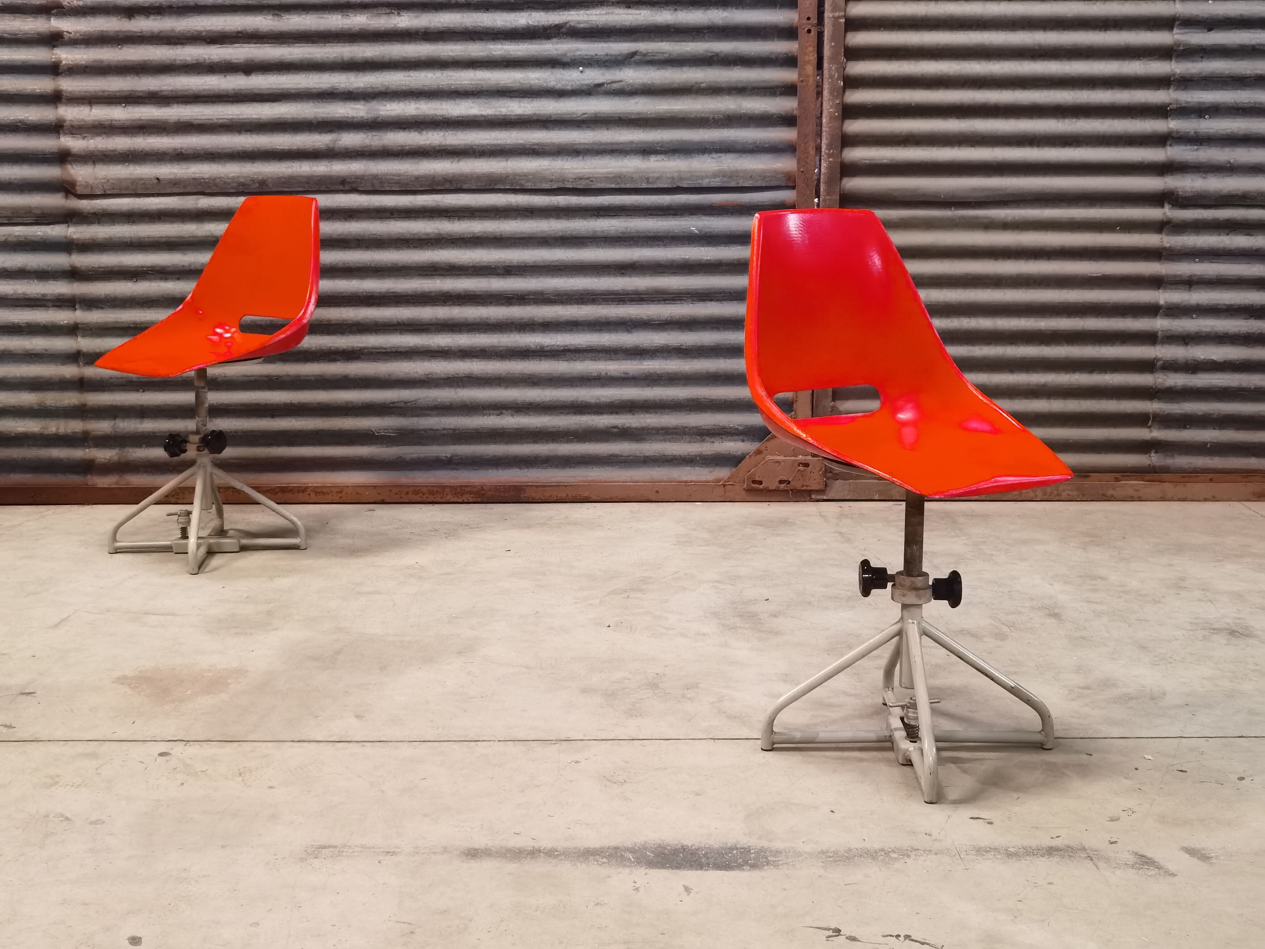 Pair of swivel chairs by Miroslav Navratil for Vertex