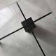 Metaform KW1 coffee table Hank Kwint 1980s glass black metal