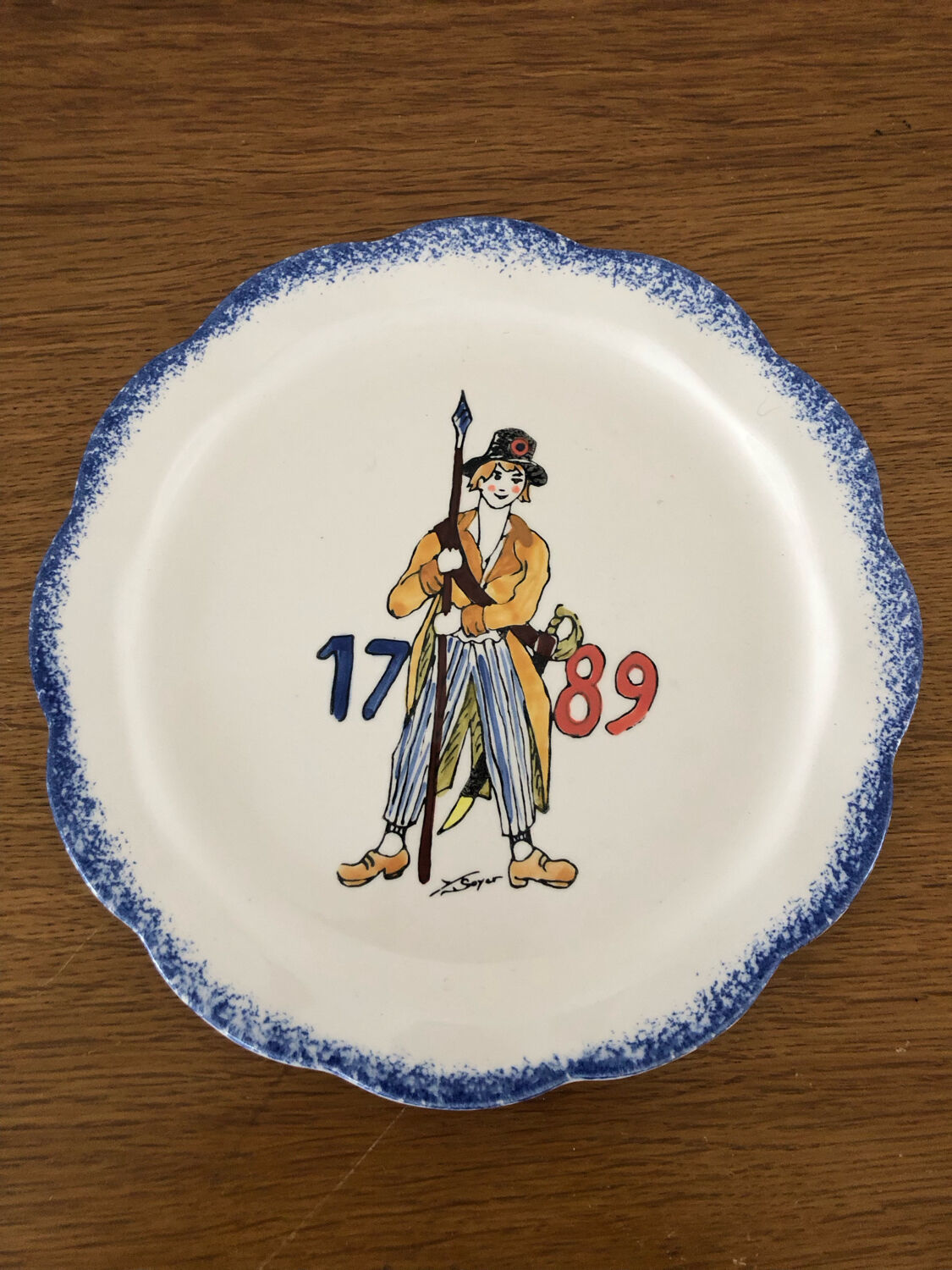 2 assiettes du Bicentenaire de la Révolution