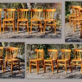 6 bistro chairs 40s