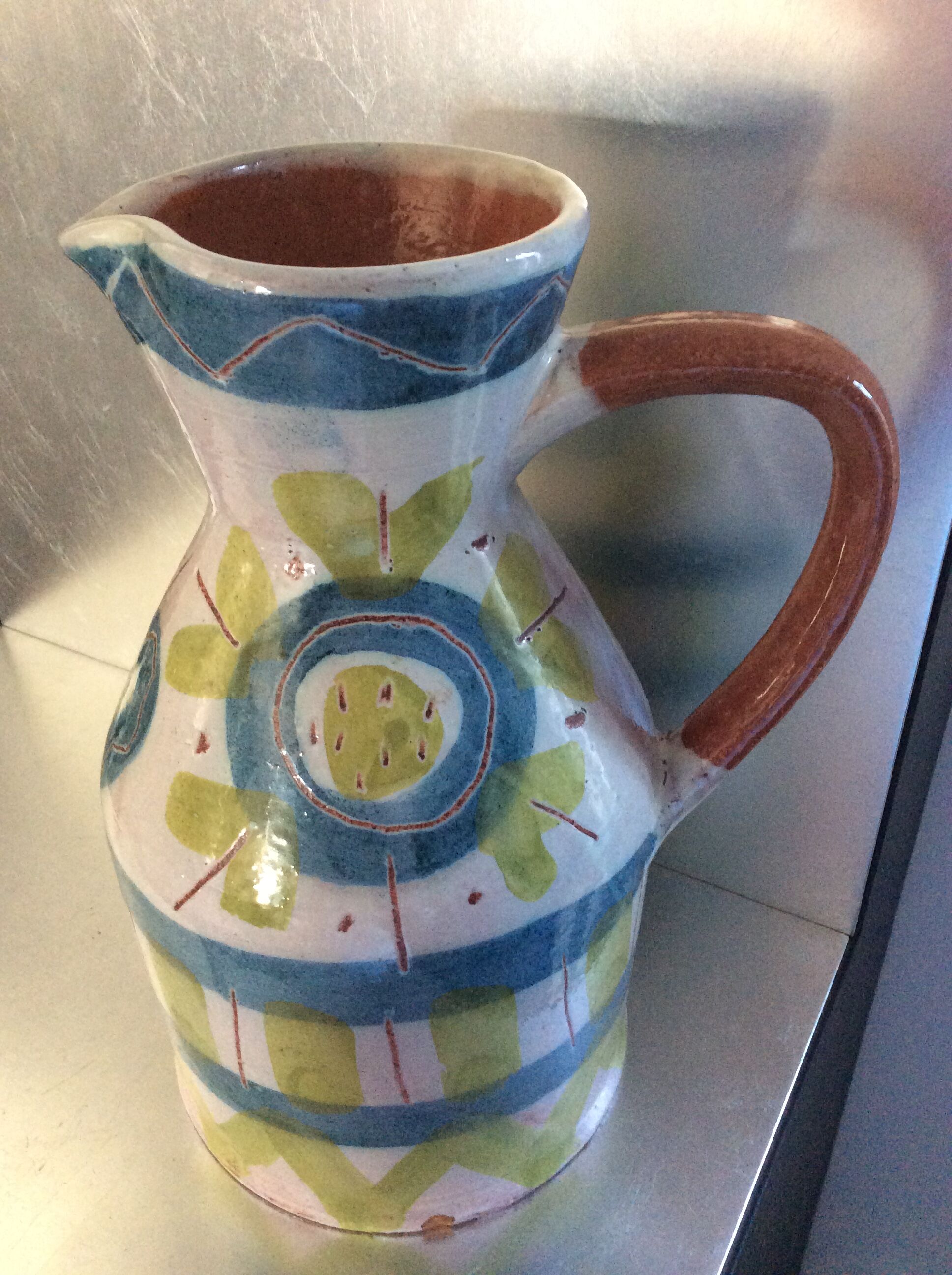 Vintage ceramic pitcher 60-70 Made in Sweden