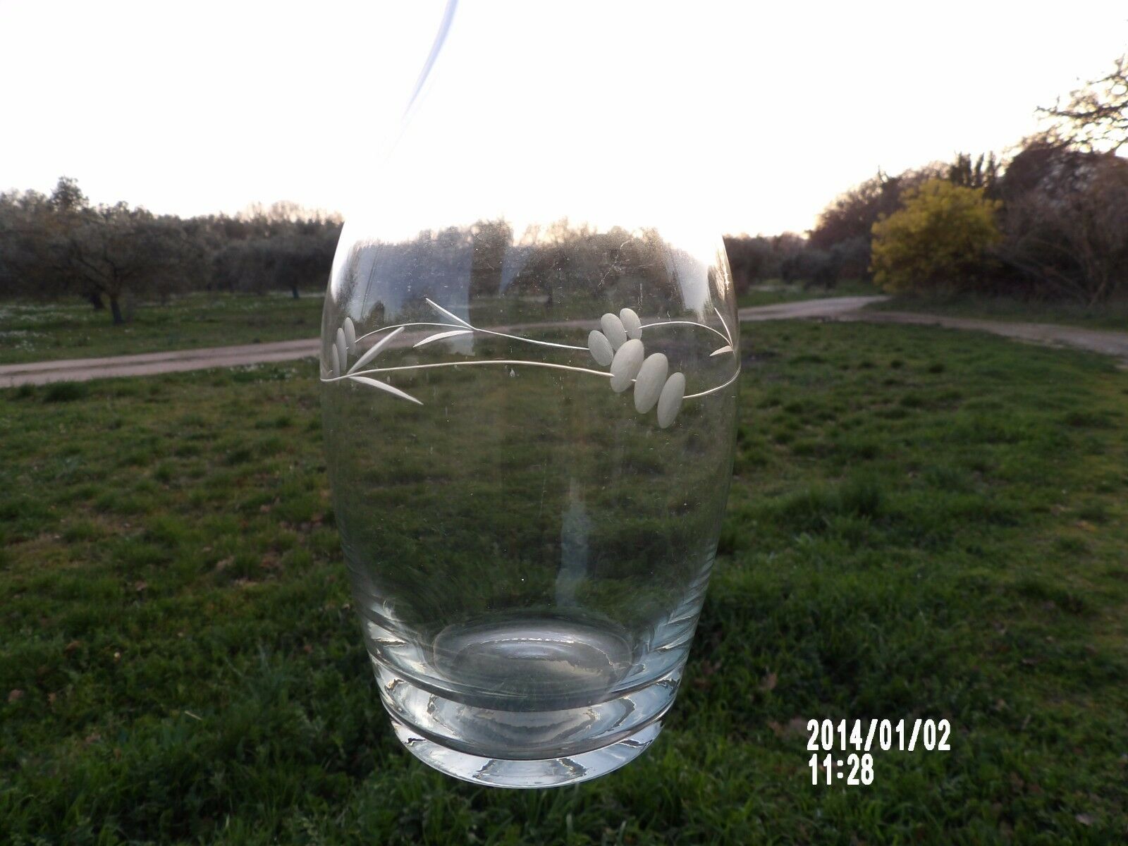 Antique Carafe - engraved decoration