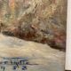 Peinture de paysage sous la neige