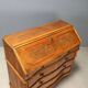 Antique cherry wood cabinet with drop-down front, 3 drawers, Italy, 20th century.