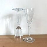 Vintage champagne flutes - tulip effect