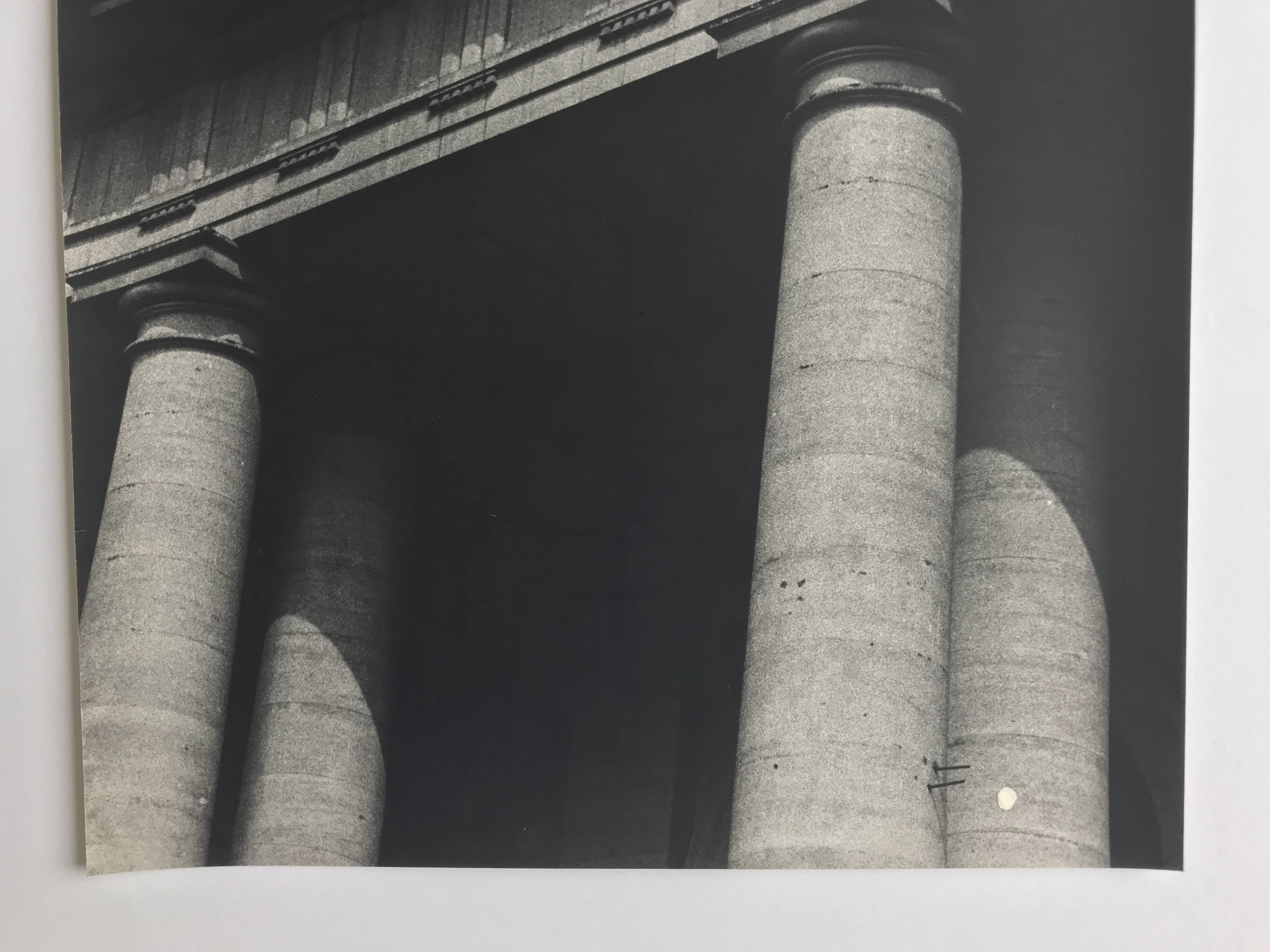 Rosine NUSIMOVICI, Untitled (Columns), c 1980. Black and white silver print