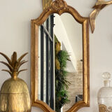 Old rectangular gilded mirror 43 x 21 cm