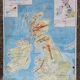 Carte mdi Iles britanniques Bénélux vintage
