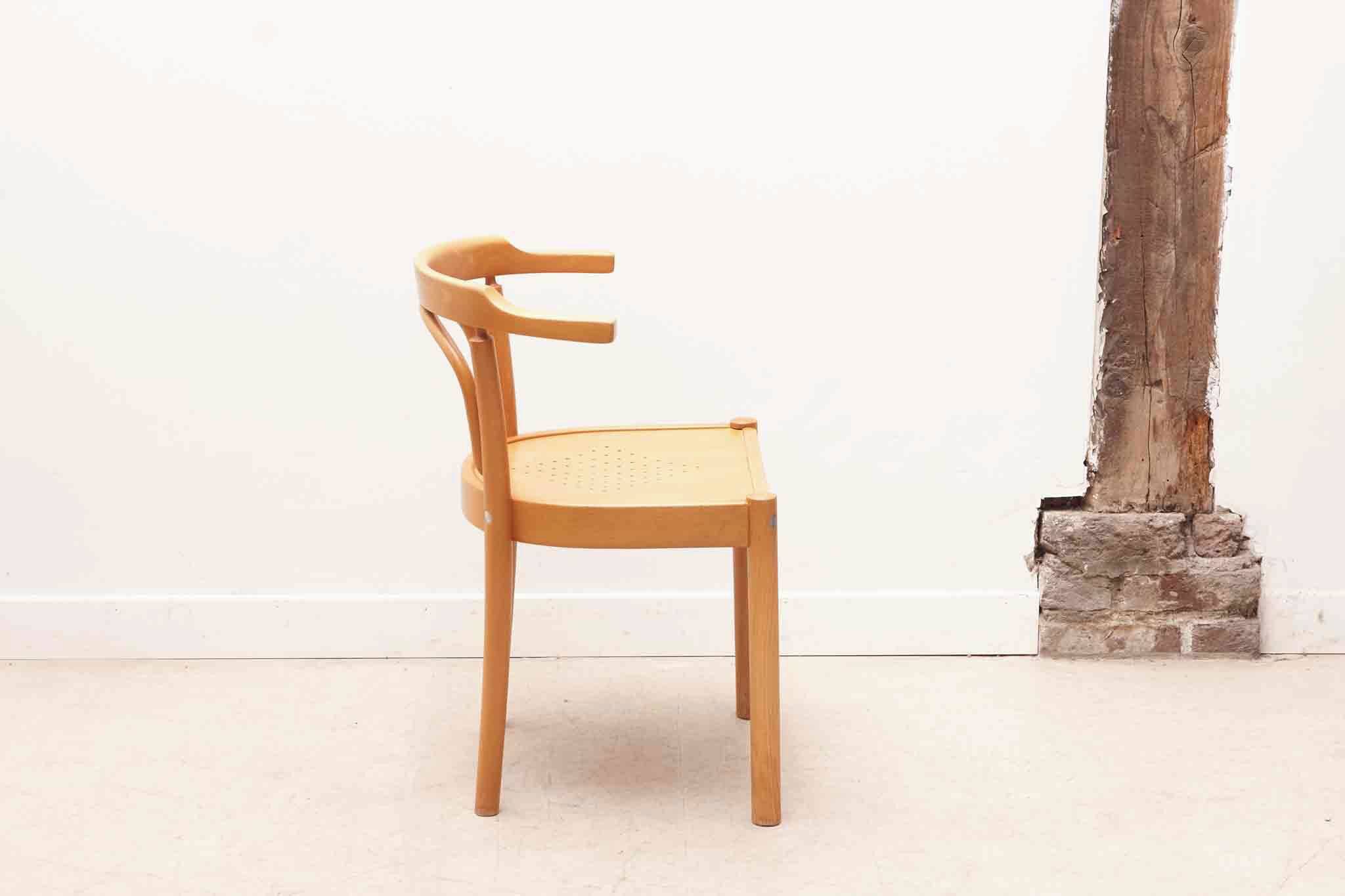 Vintage bistro chair in beech stain