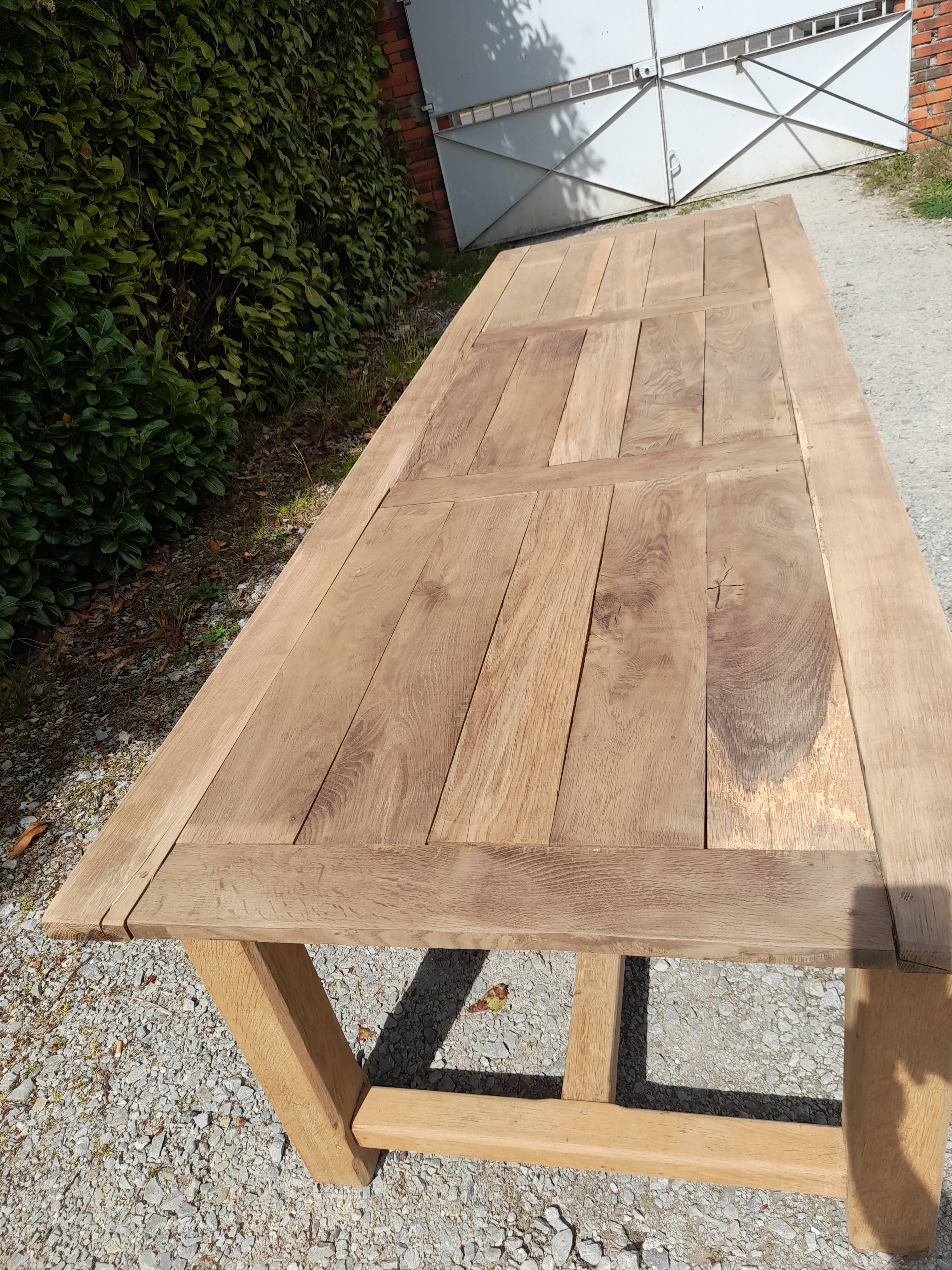 Oak farm table
