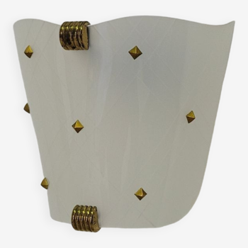 Vintage Arlus wall light in perspex and brass 1950s