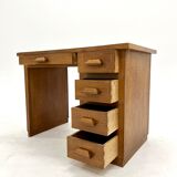 Vintage desk in solid oak 1950s