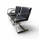 Pair of "Brno" armchairs by Ludwig Mies van der Rohe