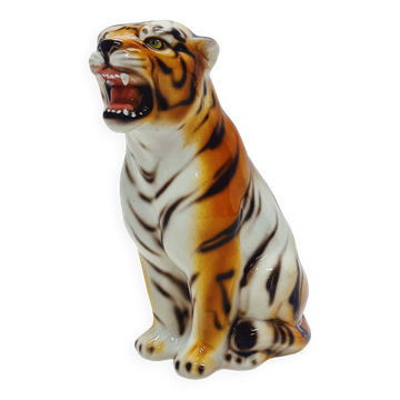 Statue de tigre en céramique