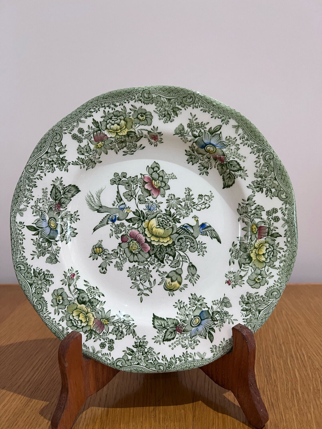 5 dessert plates enough oriental phesants