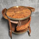 Marquetry-decorated gueridon – 20th century