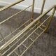Vintage magazine holder in gold metal