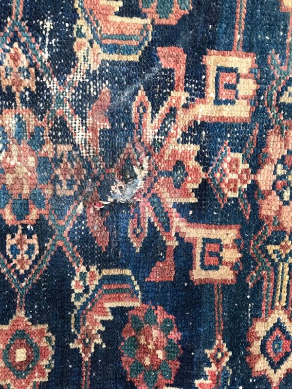 Former carpet Persian Malayer 19th century handmade 94 X 180 CM