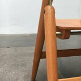 Set of folding chairs for children SE 18 German mid-century by Egon Eiermann for Wilde+Spieth, 1950s